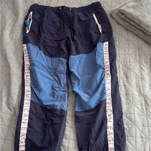 American Eagle Navy and Blue Joggers